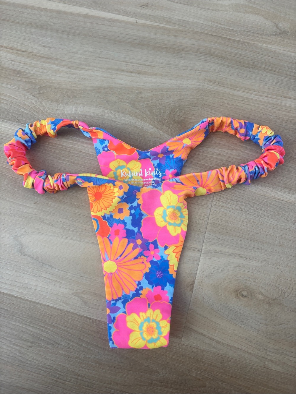 Kulani Kinis Neon Floral Bikini - Picture 3 of 3